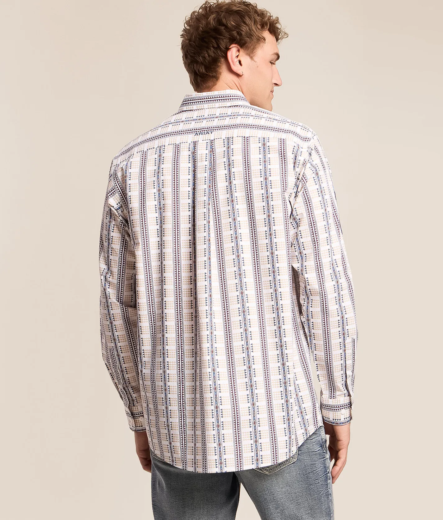 Tops | Ariat Team Daniel Shirt White Multi