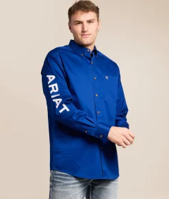 Tops | Ariat Team Logo Twill Classic Shirt Ultramarine