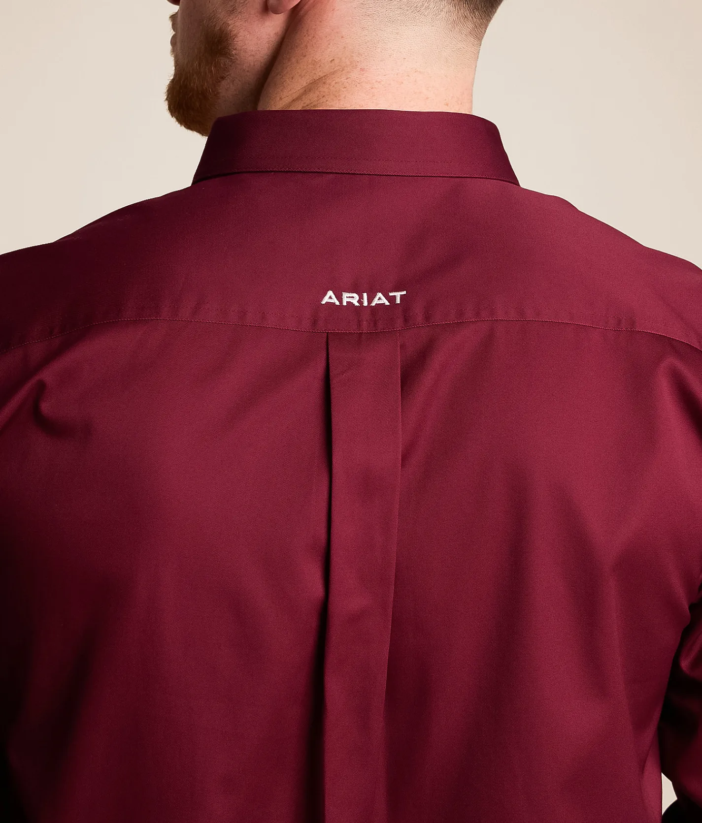 Tops | Ariat Team Logo Twill Shirt Burgundy White