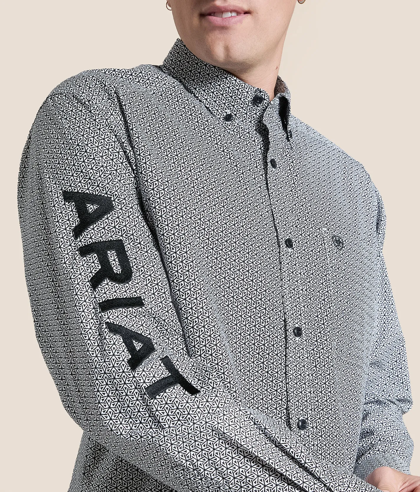 Tops | Ariat Team Pablo Classic Shirt White Black