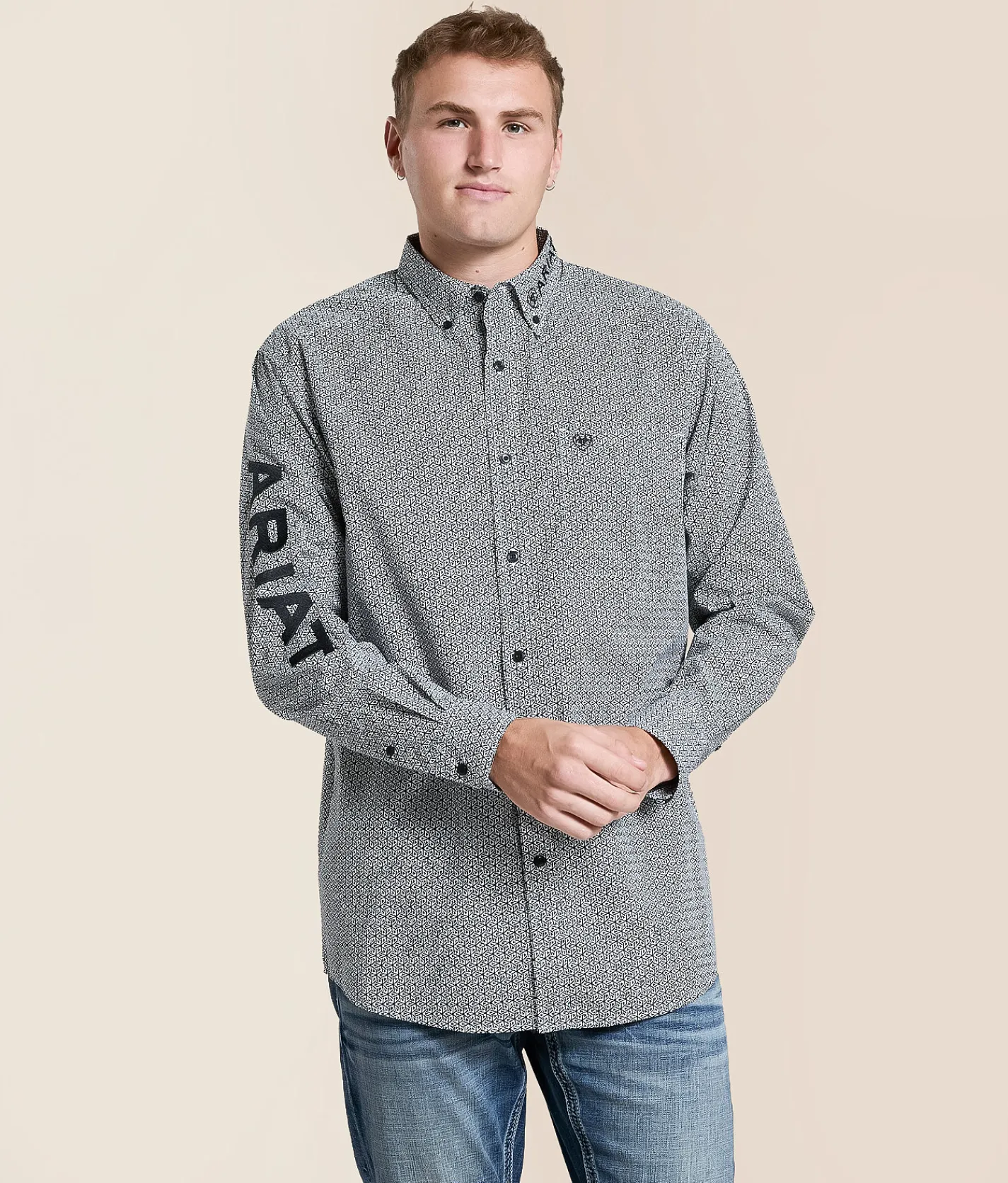 Tops | Ariat Team Pablo Classic Shirt White Black