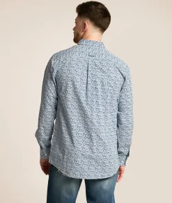Ariat Team Parks Fitted Shirt Blue Navy Hot