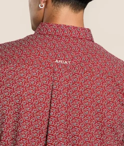 Ariat Team Pearl Shirt Red Beige Online