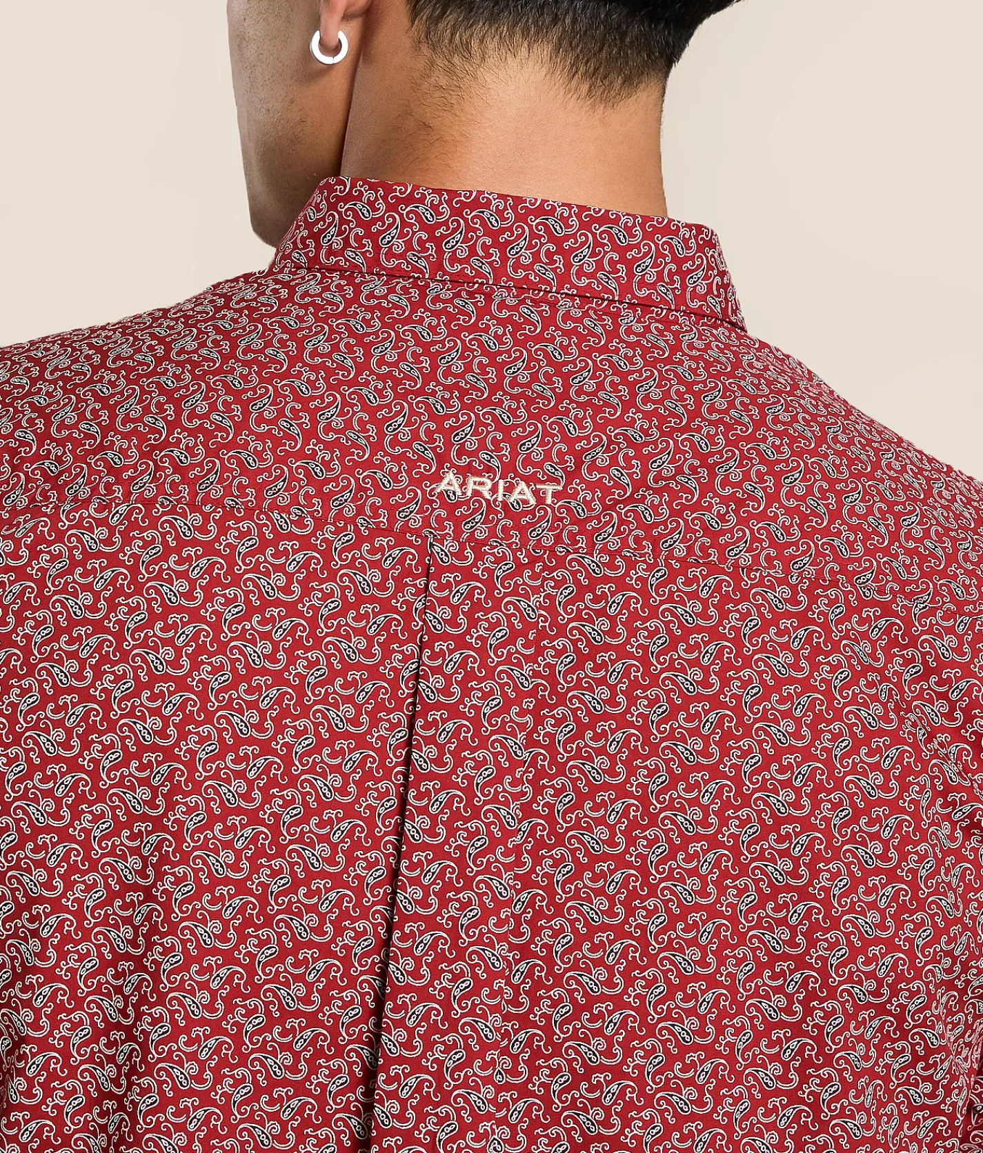 Ariat Team Pearl Shirt Red Beige Online