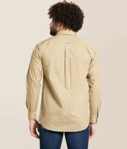 Ariat Team Penn Fitted Shirt Khaki Light Brown Clearance