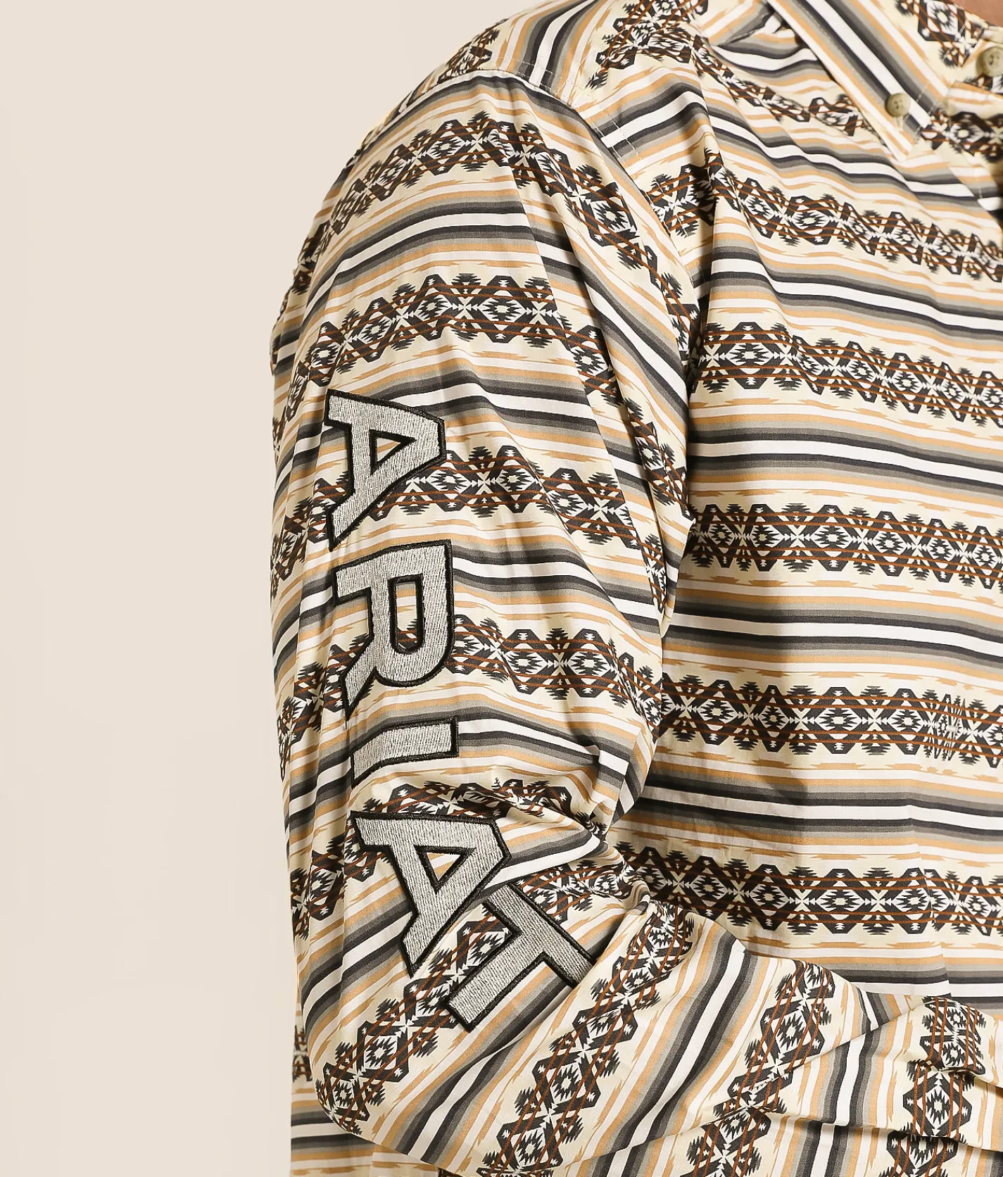 Ariat Team Peter Classic Shirt Khaki White