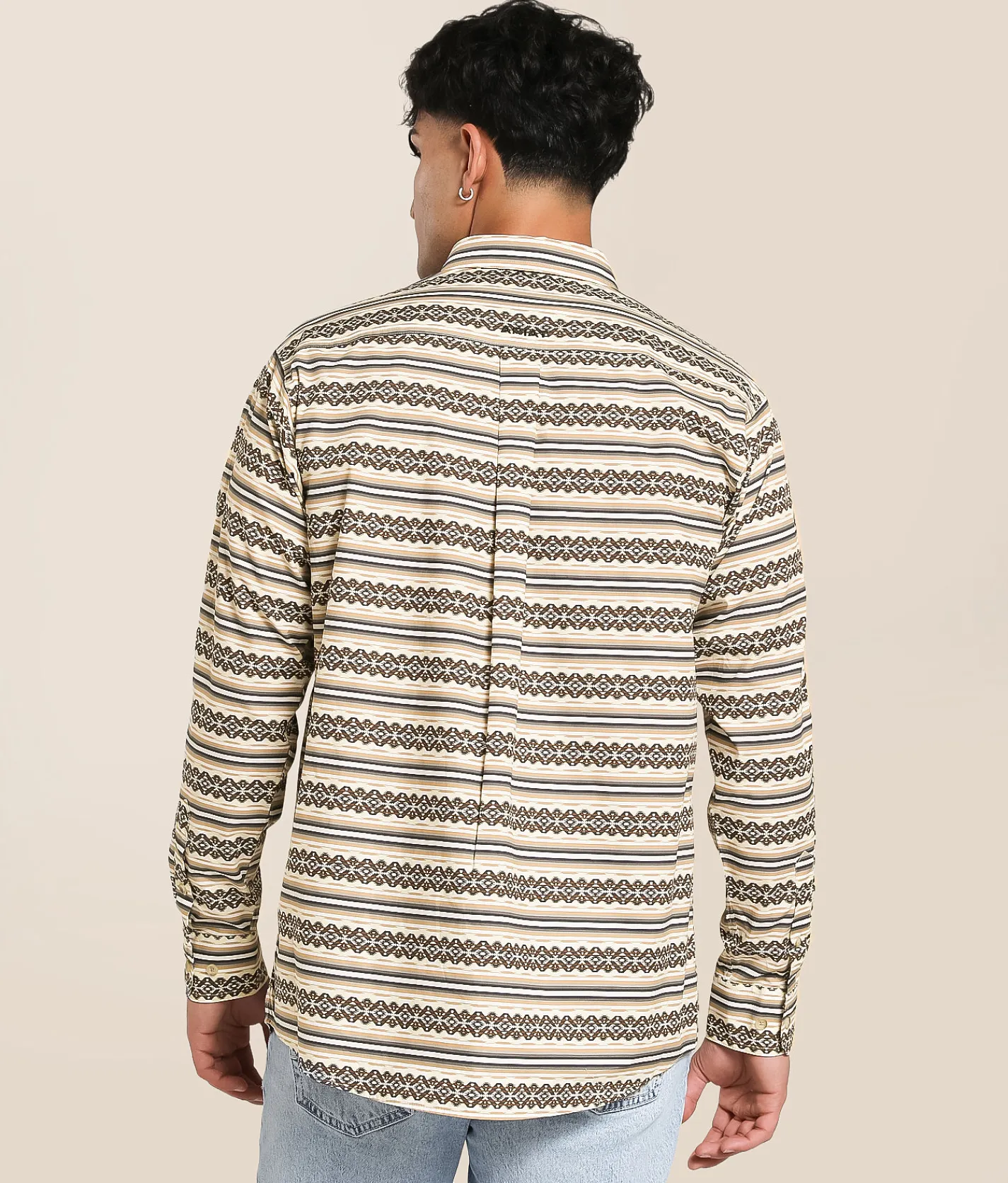 Ariat Team Peter Classic Shirt Khaki White