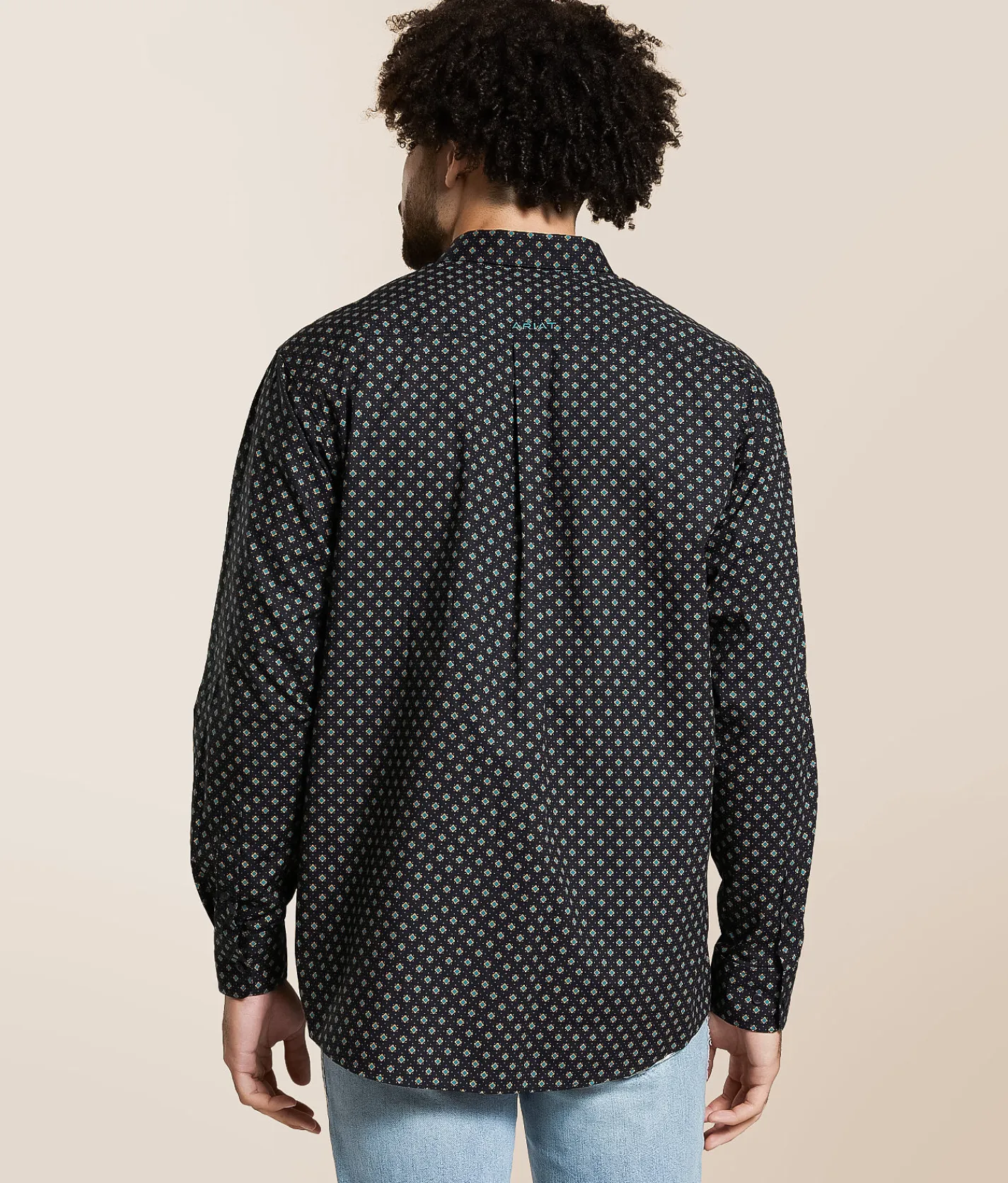 Tops | Ariat Team Philbert Classic Shirt Black Teal