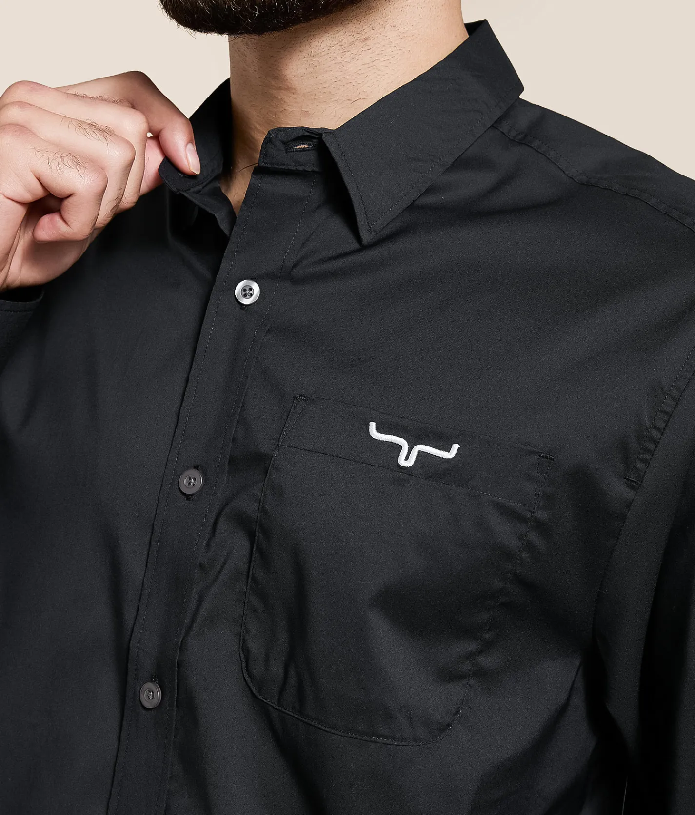 Tops | Kimes Ranch Team Stretch Shirt Khaki