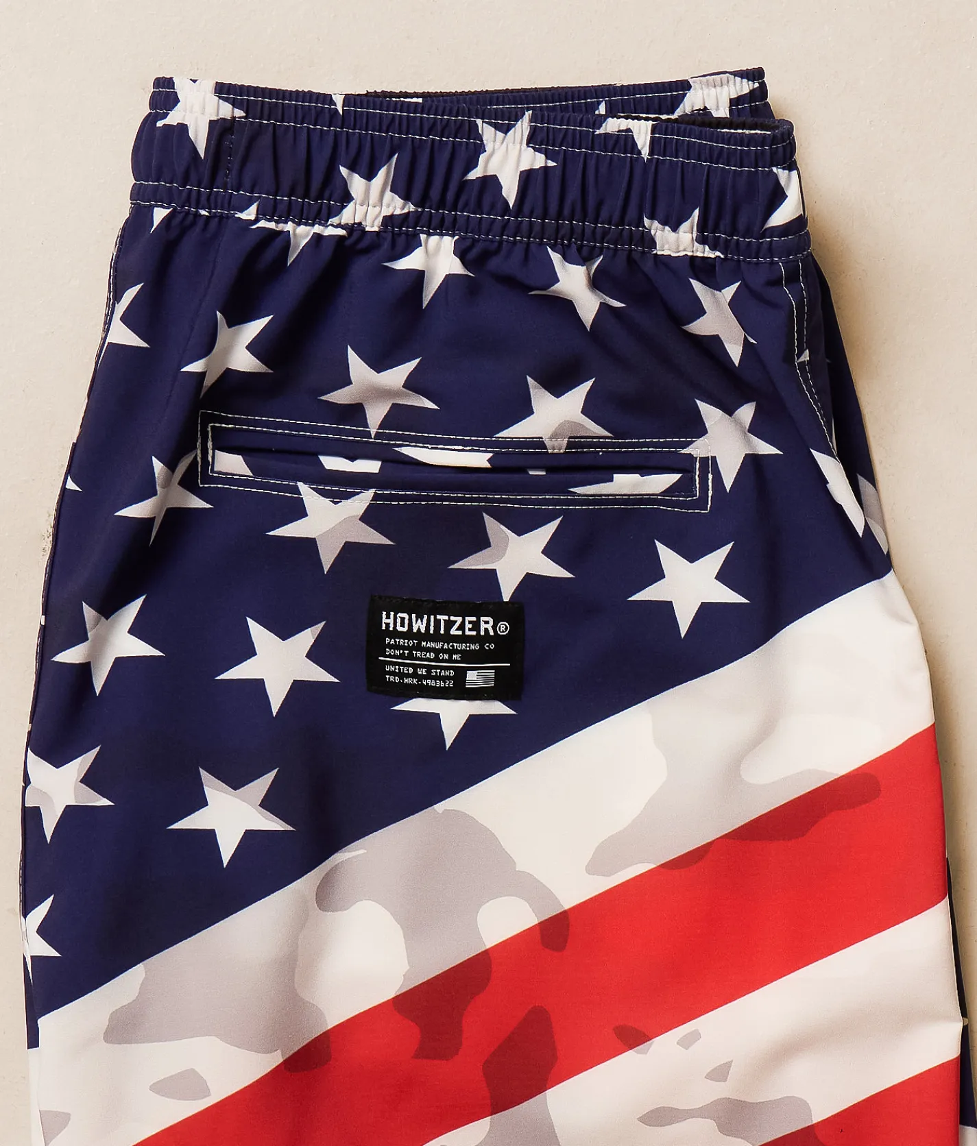 Howitzer Team USA Stretch Swim Trunks White Sale