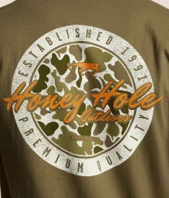 Honey Hole® Tech Badge T-Shirt Military Green