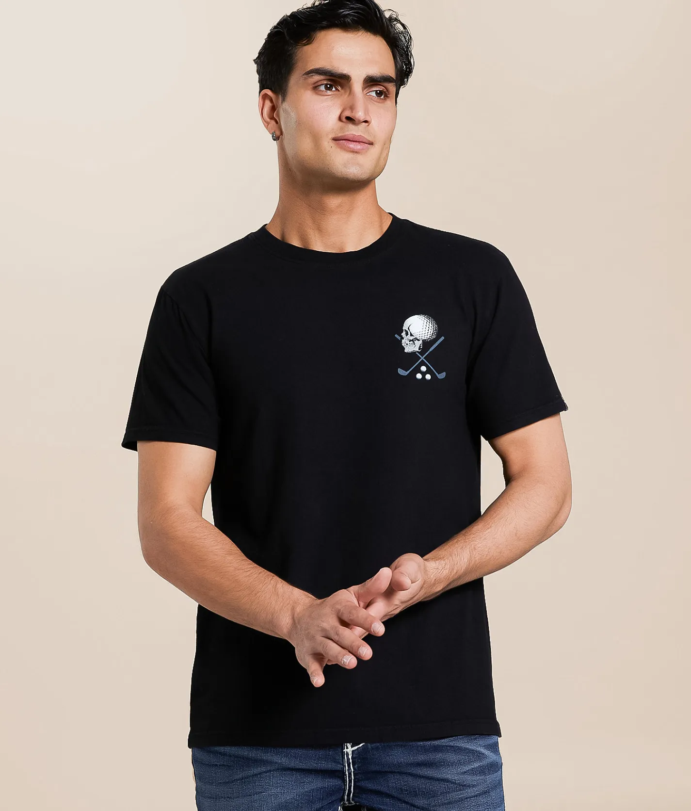 Sullen Teed Off T-Shirt Jet Black Outlet