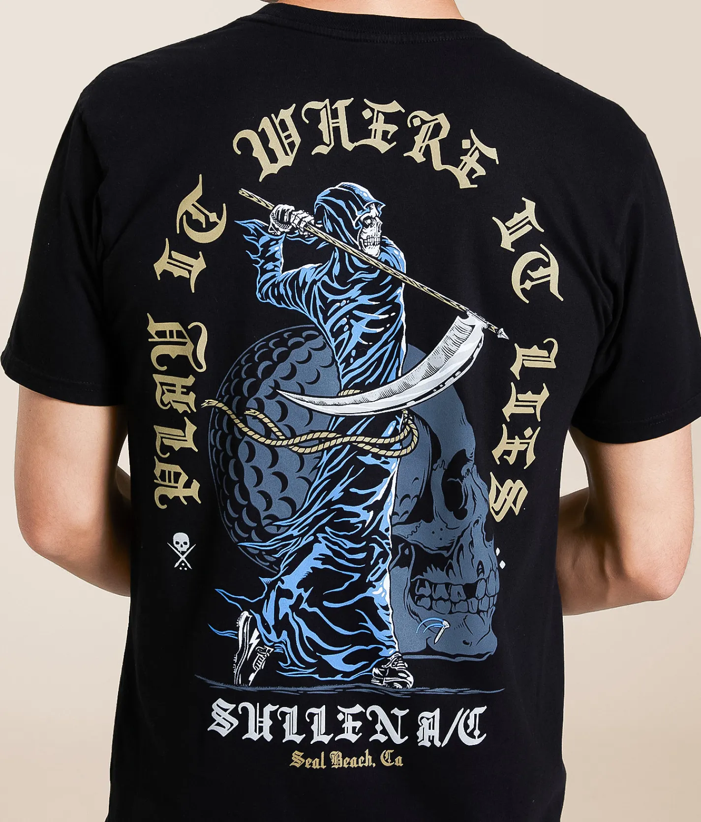 Sullen Teed Off T-Shirt Jet Black Outlet
