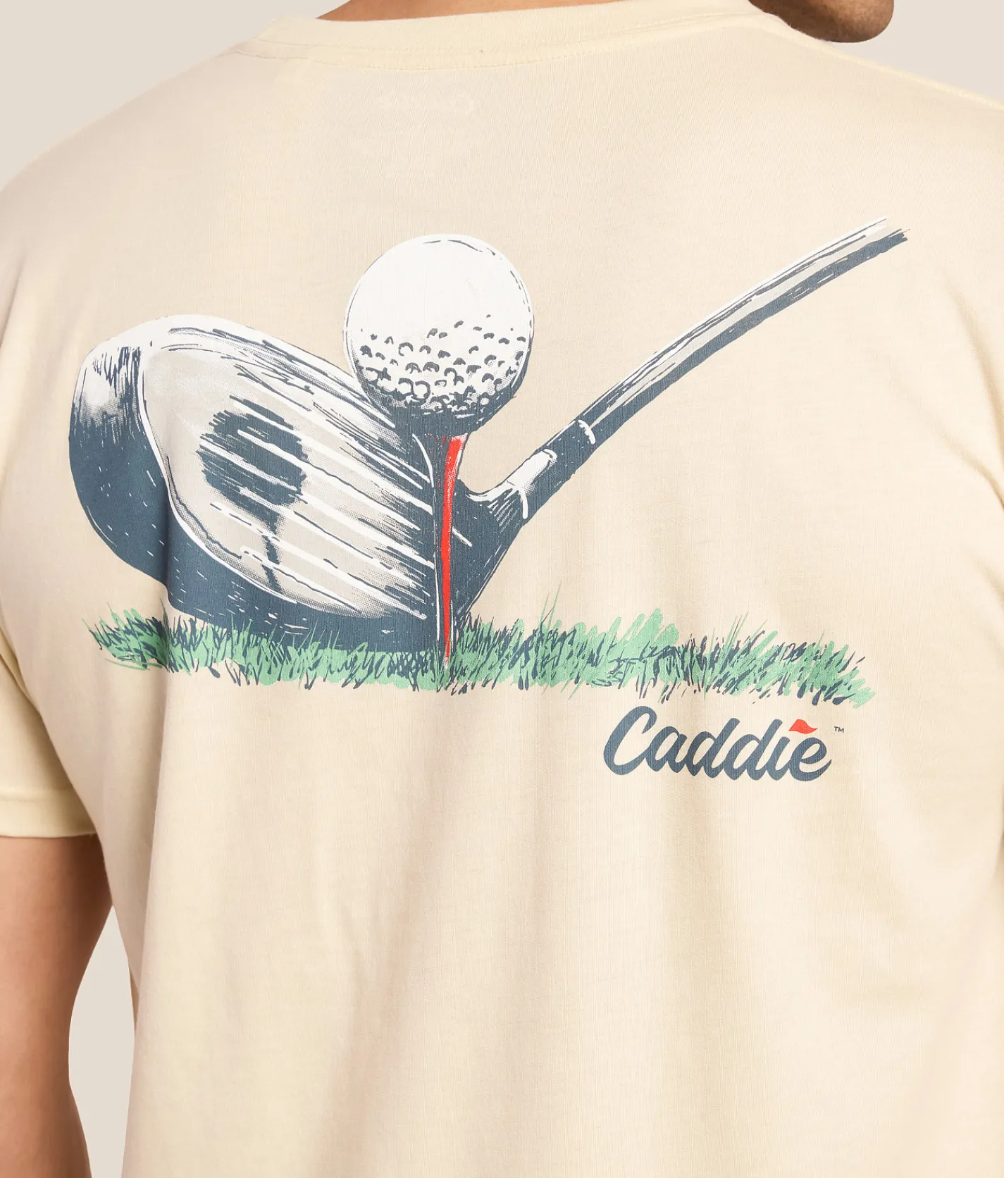 Tops|Graphic T-Shirts | Caddie Tee Time T-Shirt Ivory