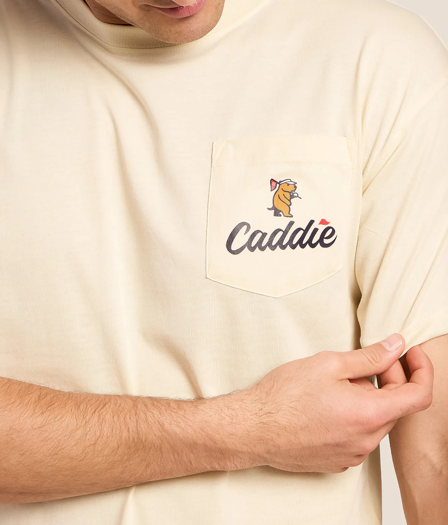 Tops|Graphic T-Shirts | Caddie Tee Time T-Shirt Ivory