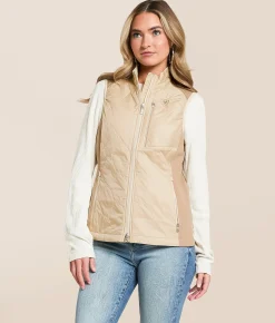Tops|Coats & Jackets | Ariat TEK Fusion Insulated Vest Almond Milk Savannah Tan
