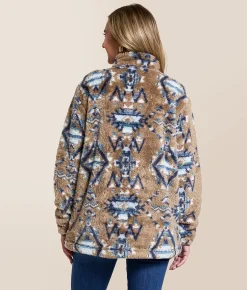Hooey Telluride Fleece Quarter Zip Pullover Shitake Sale