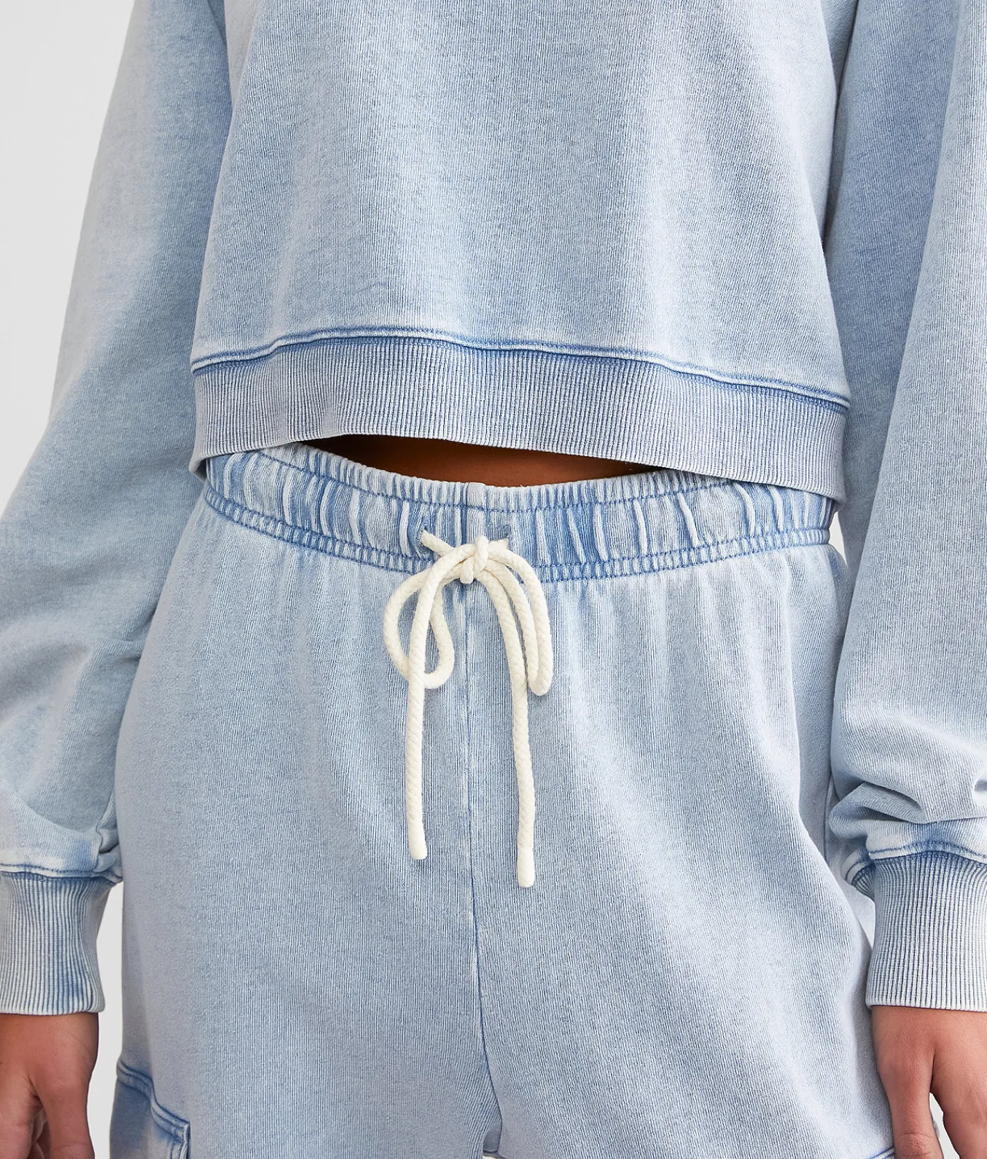Z Supply Tempo Knit Cargo Jogger Washed Indigo Discount