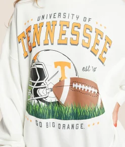 Gameday SOCIAL® Tennessee Oversized Pullover White Clearance