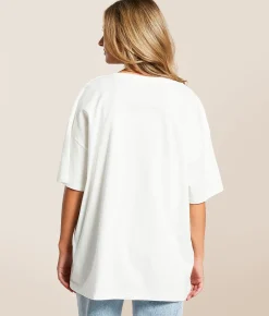 Tops | Gameday SOCIAL® Tennessee Vols Oversized T-Shirt White