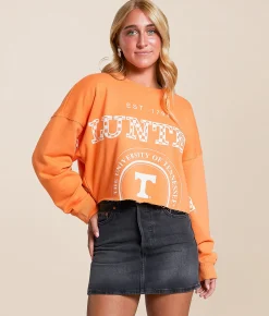 Tops | Gameday SOCIAL® Tennessee Volunteers Cropped Pullover Sherbert