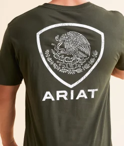 Ariat Tenochtitlan Shield T-Shirt Forest Night Sale