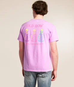 Old Row Tequila Made Me Do It T-Shirt Neon Violet Best