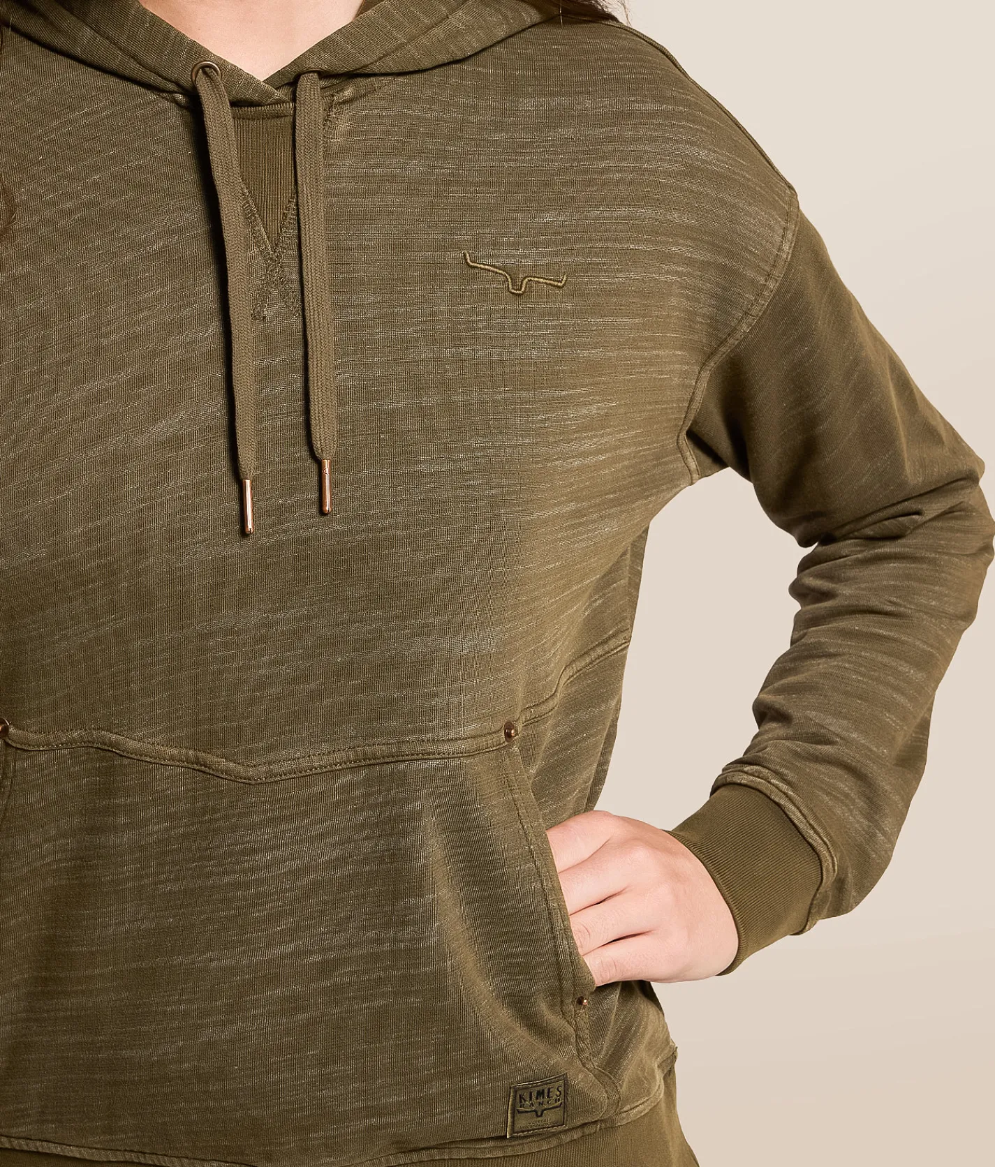 Kimes Ranch Tess Hooded Sweatshirt Dark Olive Outlet