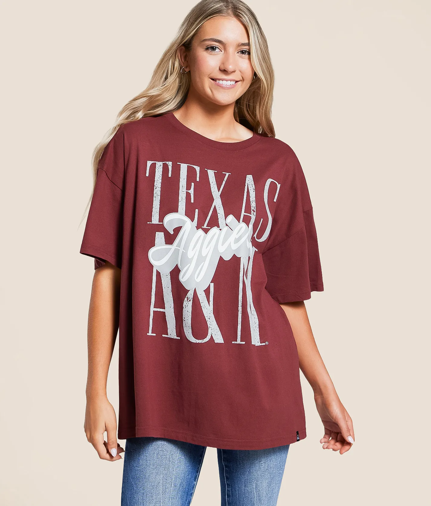 Gameday SOCIAL® Texas A&M Aggies T-Shirt Maroon Discount
