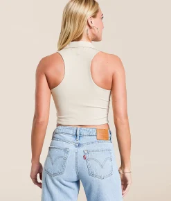 Tops | Gameday SOCIAL® Texas Longhorns Cropped Tank Top Oatmeal