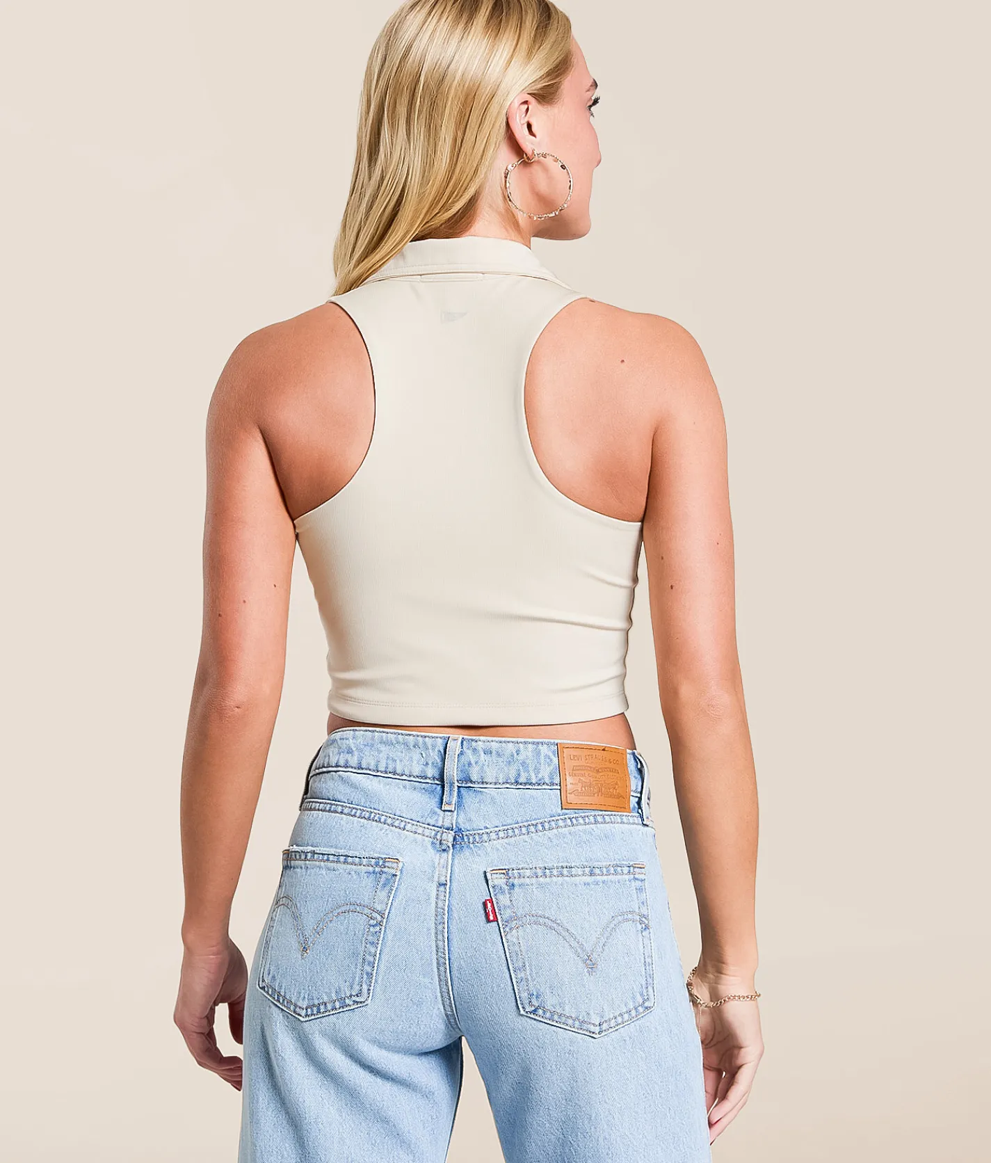 Tops | Gameday SOCIAL® Texas Longhorns Cropped Tank Top Oatmeal