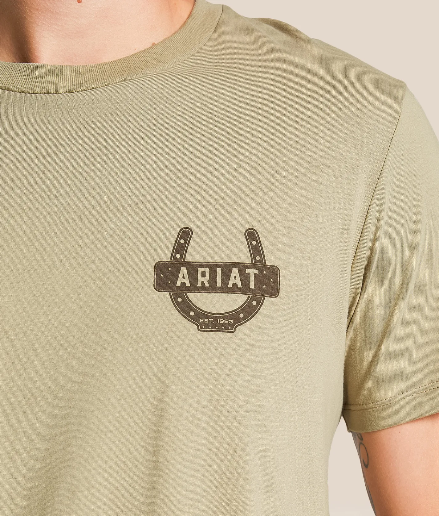 Ariat Texmex Horse Shoe T-Shirt Winter Twig Sale
