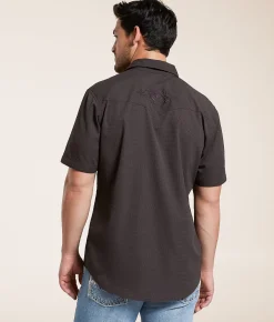 Tops | Gentry County Textured Athletic Shirt Java
