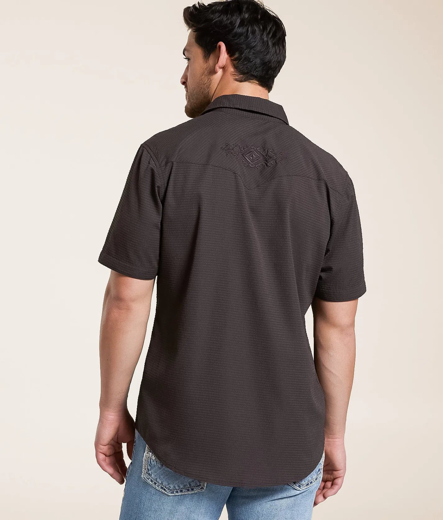 Tops | Gentry County Textured Athletic Shirt Java