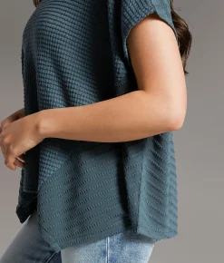 Tops | BKE Textured Dolman Top Dark Slate