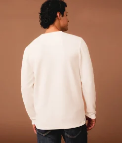 Outpost Makers Textured Henley White Sale