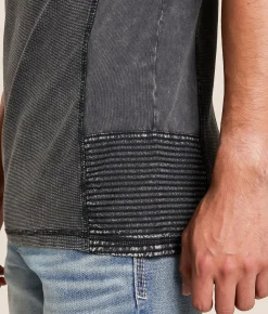 Tops | Buckle Black Textured Henley Black