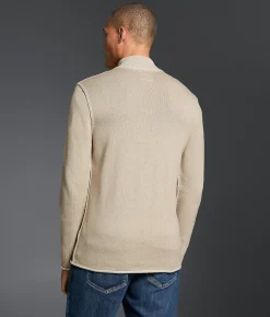 Tops | Outpost Makers Textured Henley Sweater Silver Lining