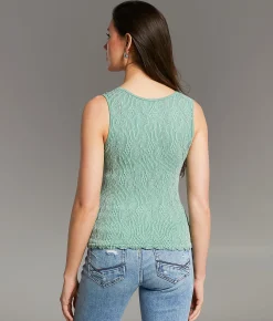 Tops | BKE core Textured Henley Tank Top Birch