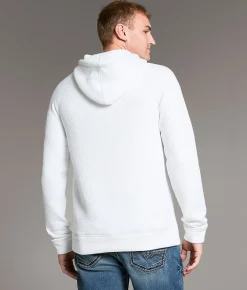 BKE Textured Hoodie White