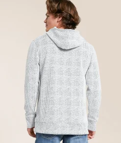 Departwest Textured Hoodie Cream Best