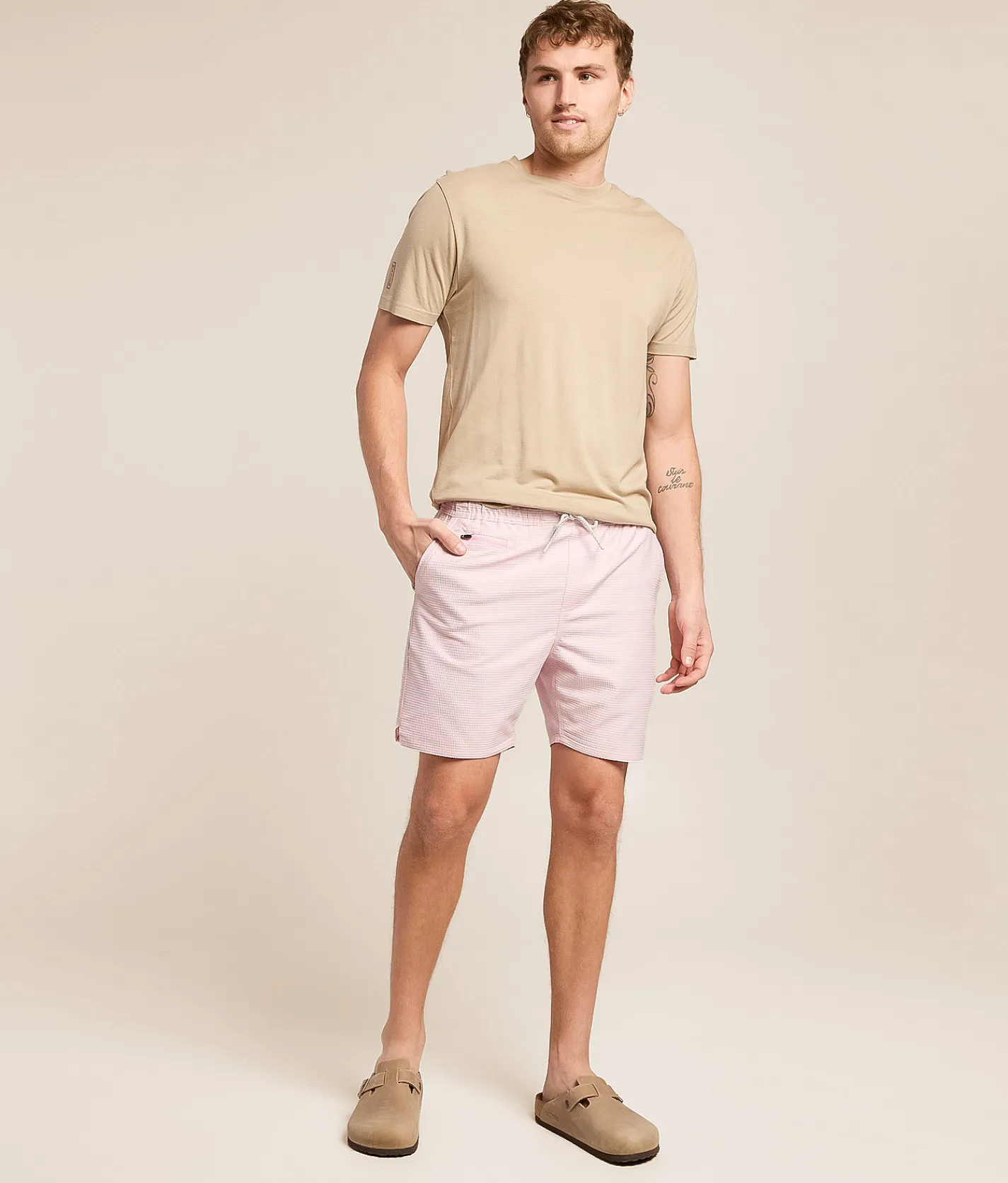 Bottoms|Shorts | Departwest Textured Hybrid Stretch Short Cornflower