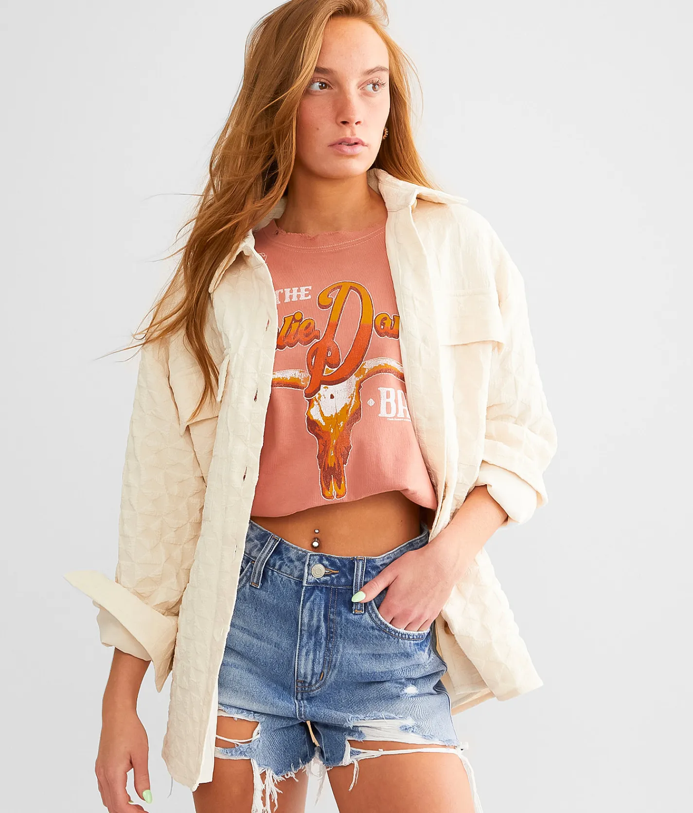 Privy Textured Jacket Cream Best