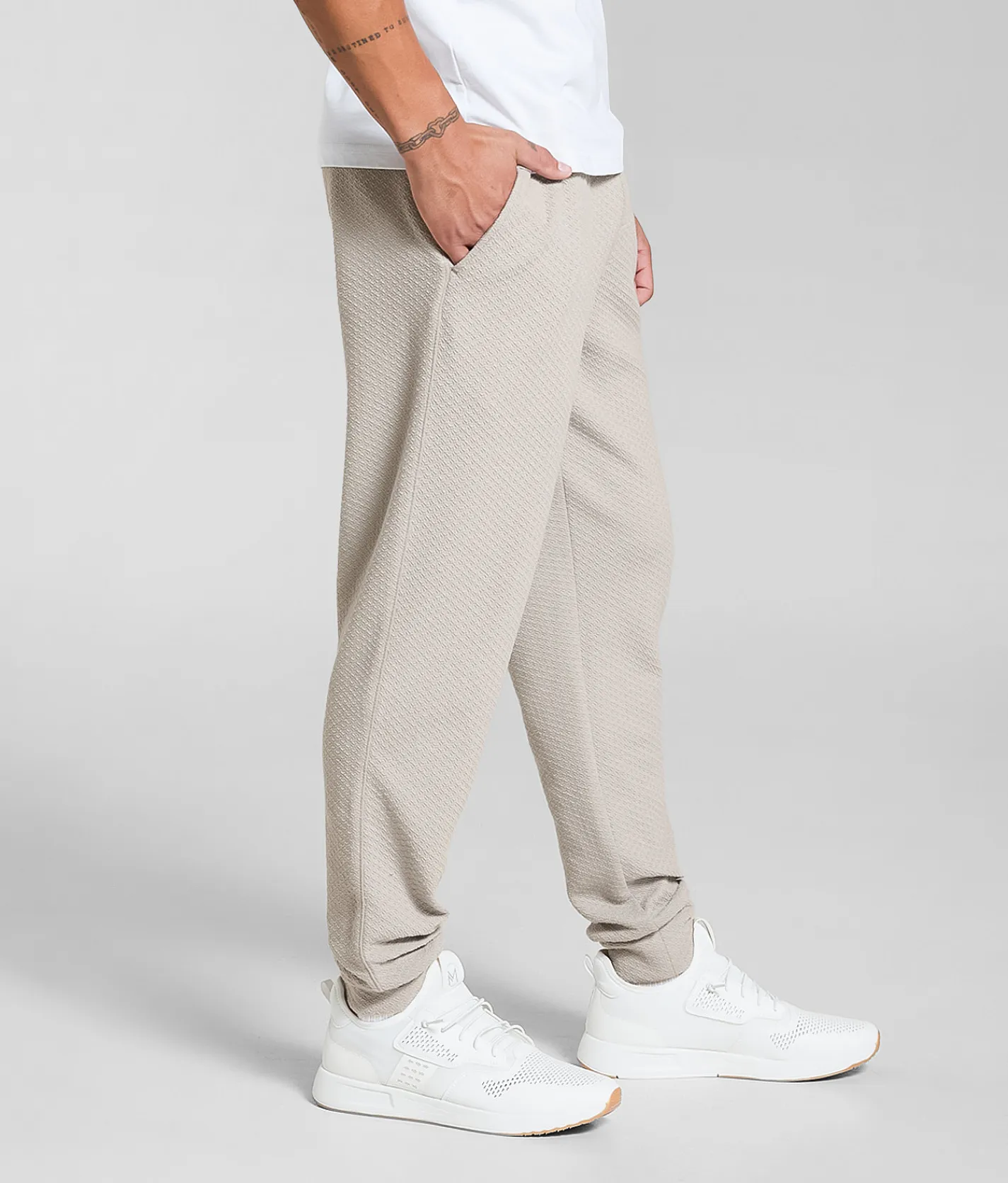 Bottoms | Maven Co-op Textured Jogger Mourning Dove