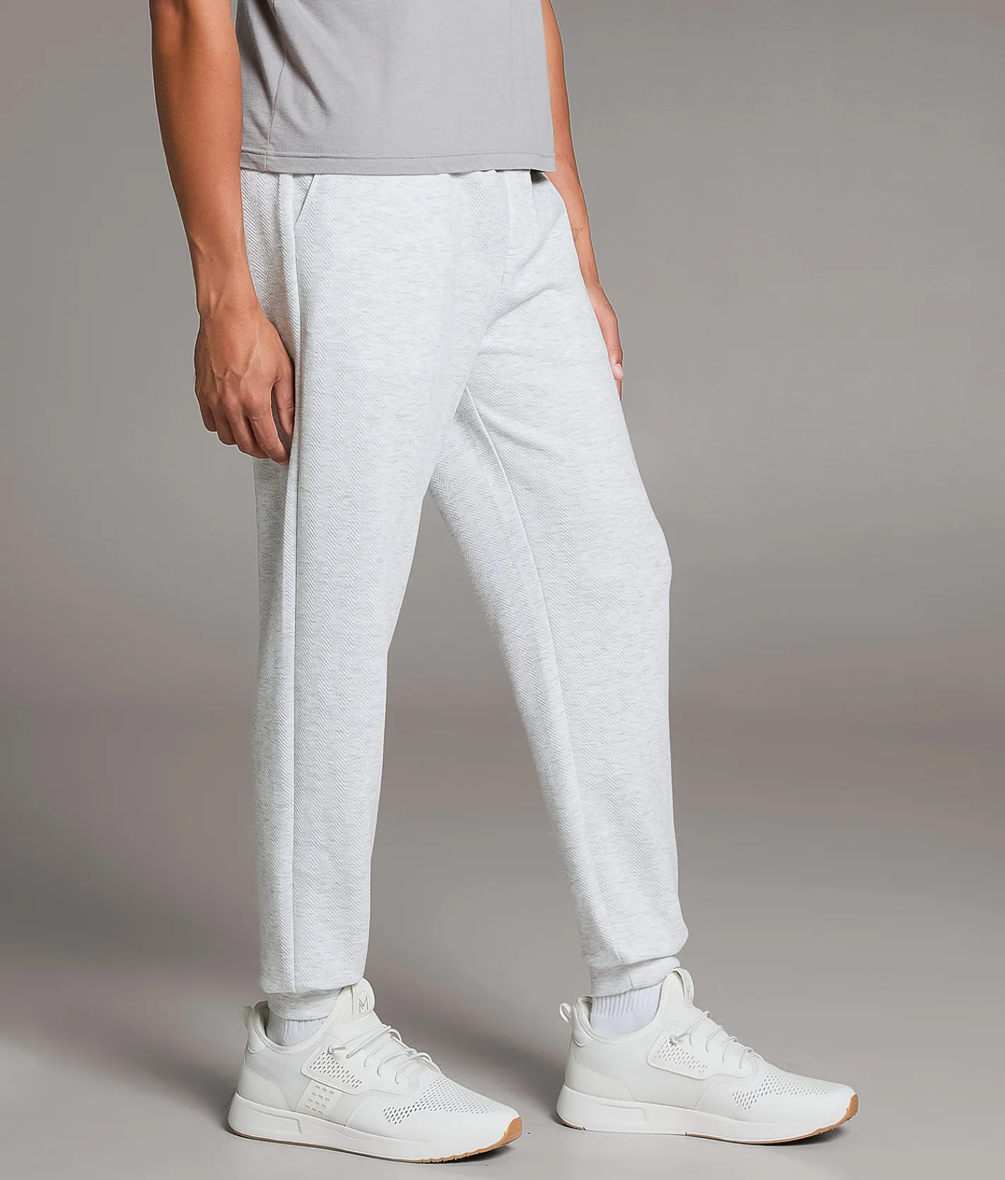 BKE Textured Knit Joggers Grey Clearance