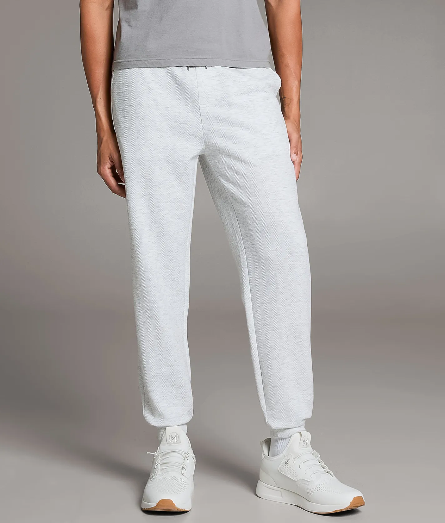 BKE Textured Knit Joggers Grey Clearance