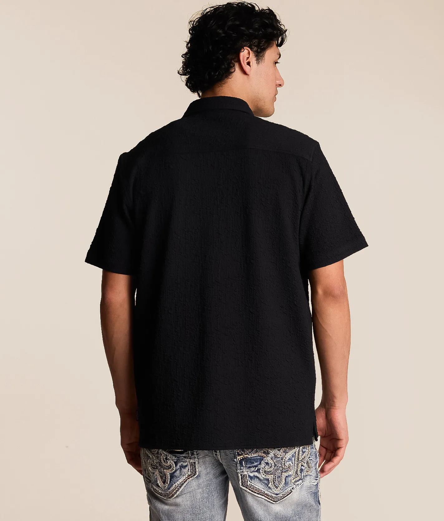 Tops | Nova Industries Textured Knit Shirt White