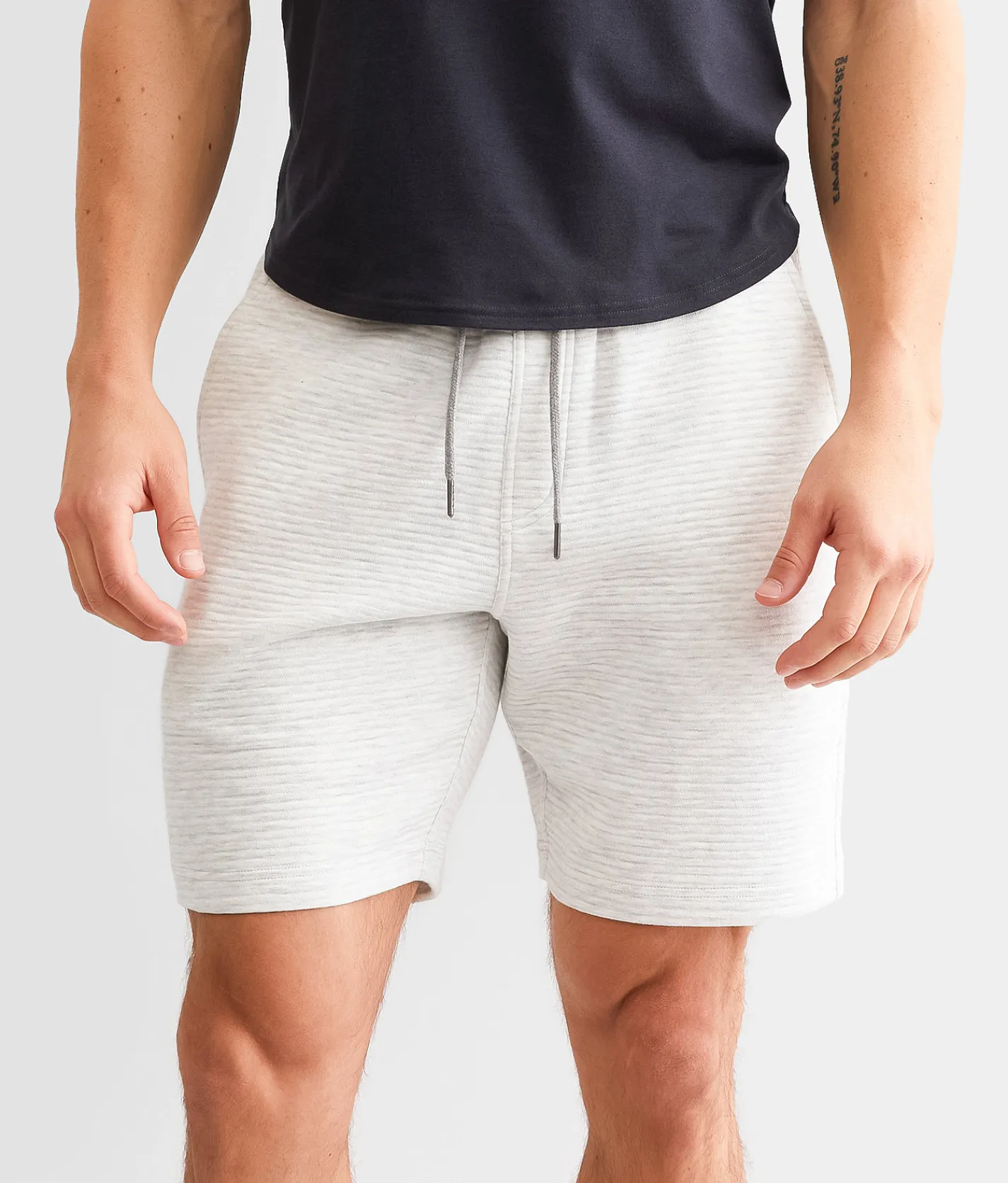 Bottoms|Shorts | BKE Textured Knit Short Oatmeal Heather