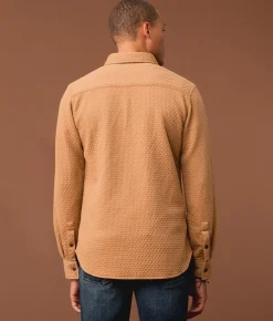 Tops | Outpost Makers Textured Knit Sdard Shirt Tan