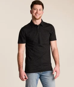 J.B. Holt Textured Performance Polo Black Online